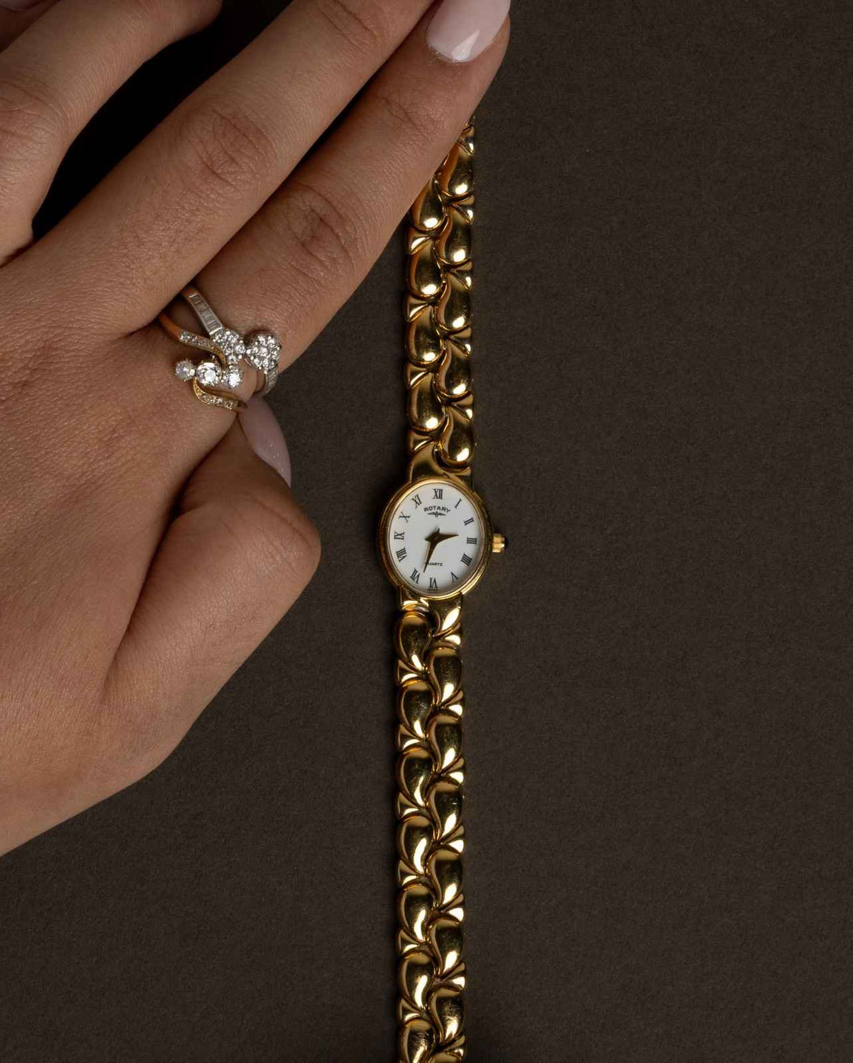 Rotary Gold Baignoire-Style Watch