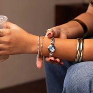 Sky Link — Silver Bracelet Watch