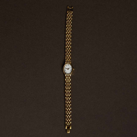Classic Gold Petite Oval Roman Numeral Watch