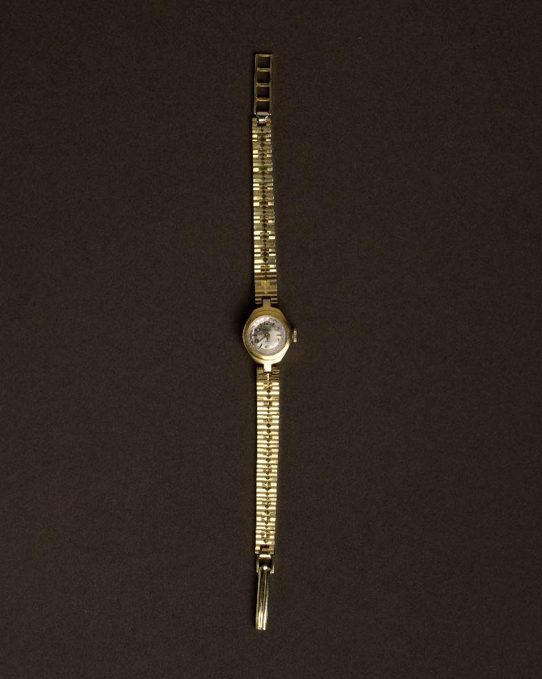 Gold Petite Mechanical Bracelet Watch