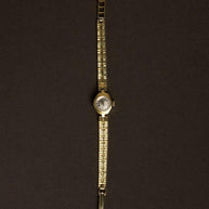 Gold Petite Mechanical Bracelet Watch