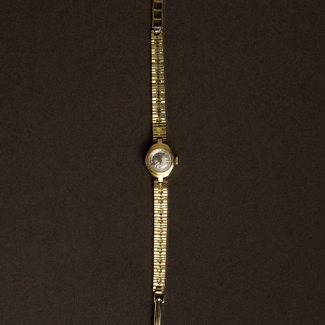 Gold Petite Mechanical Bracelet Watch