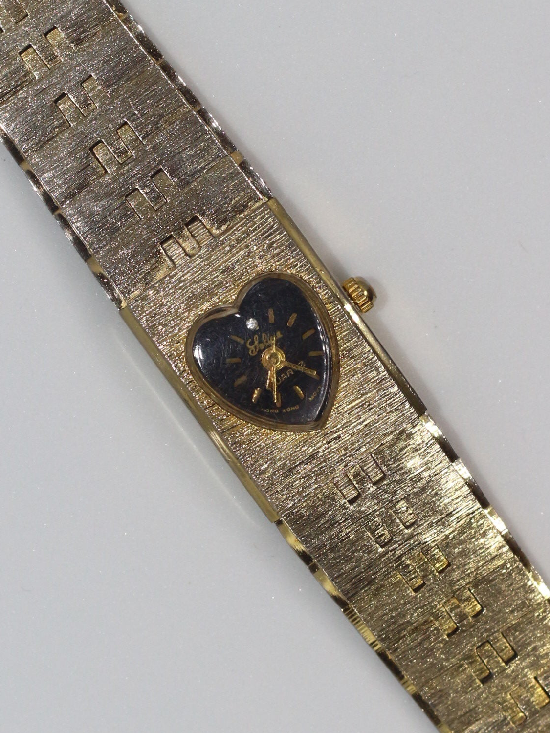 Gold Heart Bracelet Watch