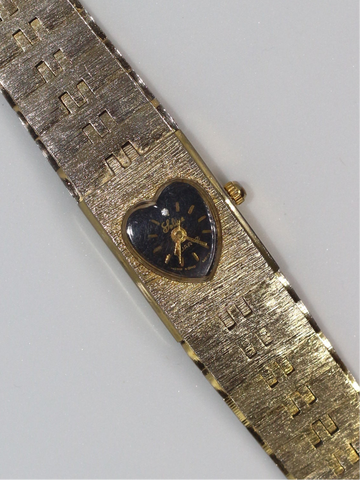Gold Heart Bracelet Watch