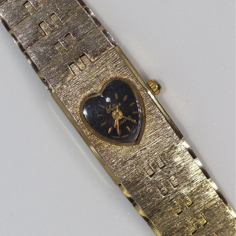 Gold Heart Bracelet Watch