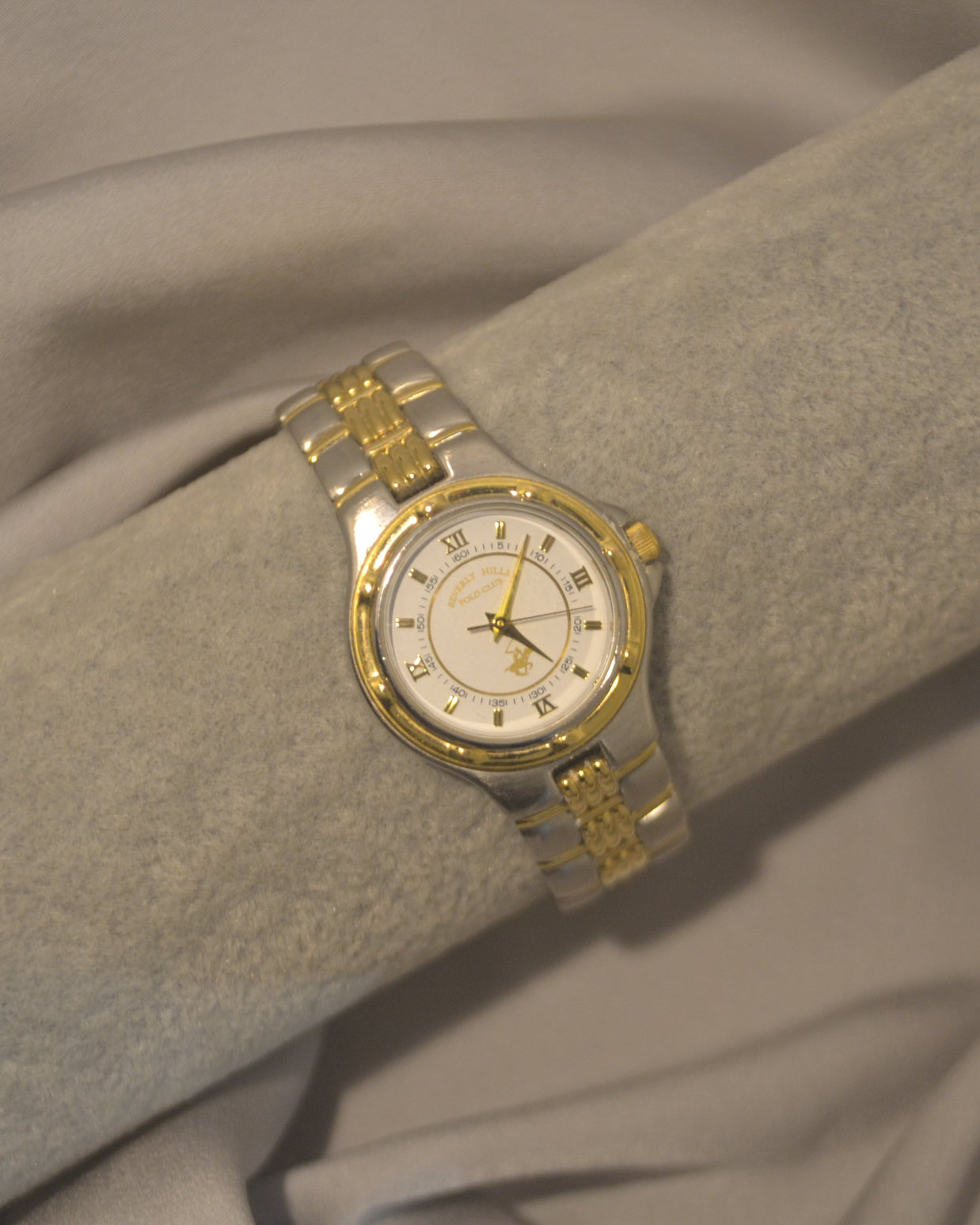 Two-Tone Round Roman Numeral Watch
