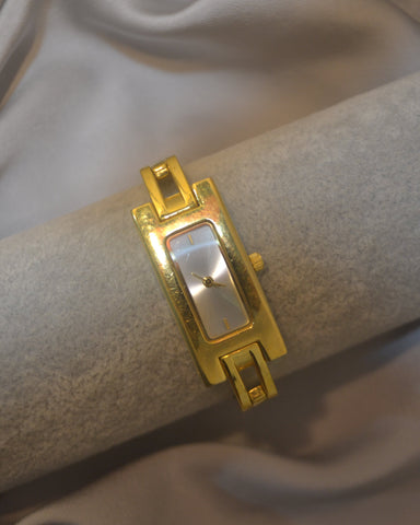 Gold Rectangular Minimalist Watch