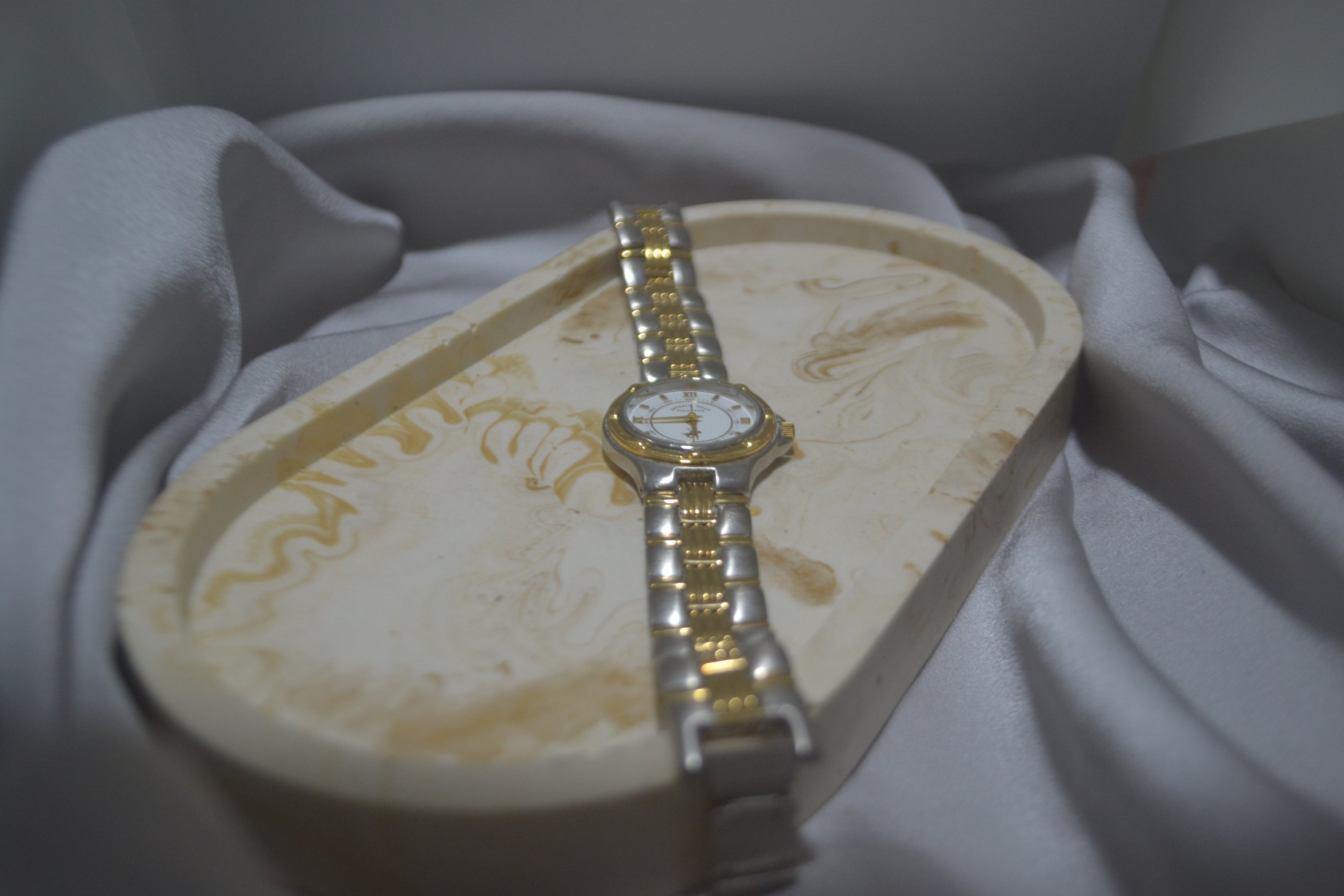 Two-Tone Round Roman Numeral Watch