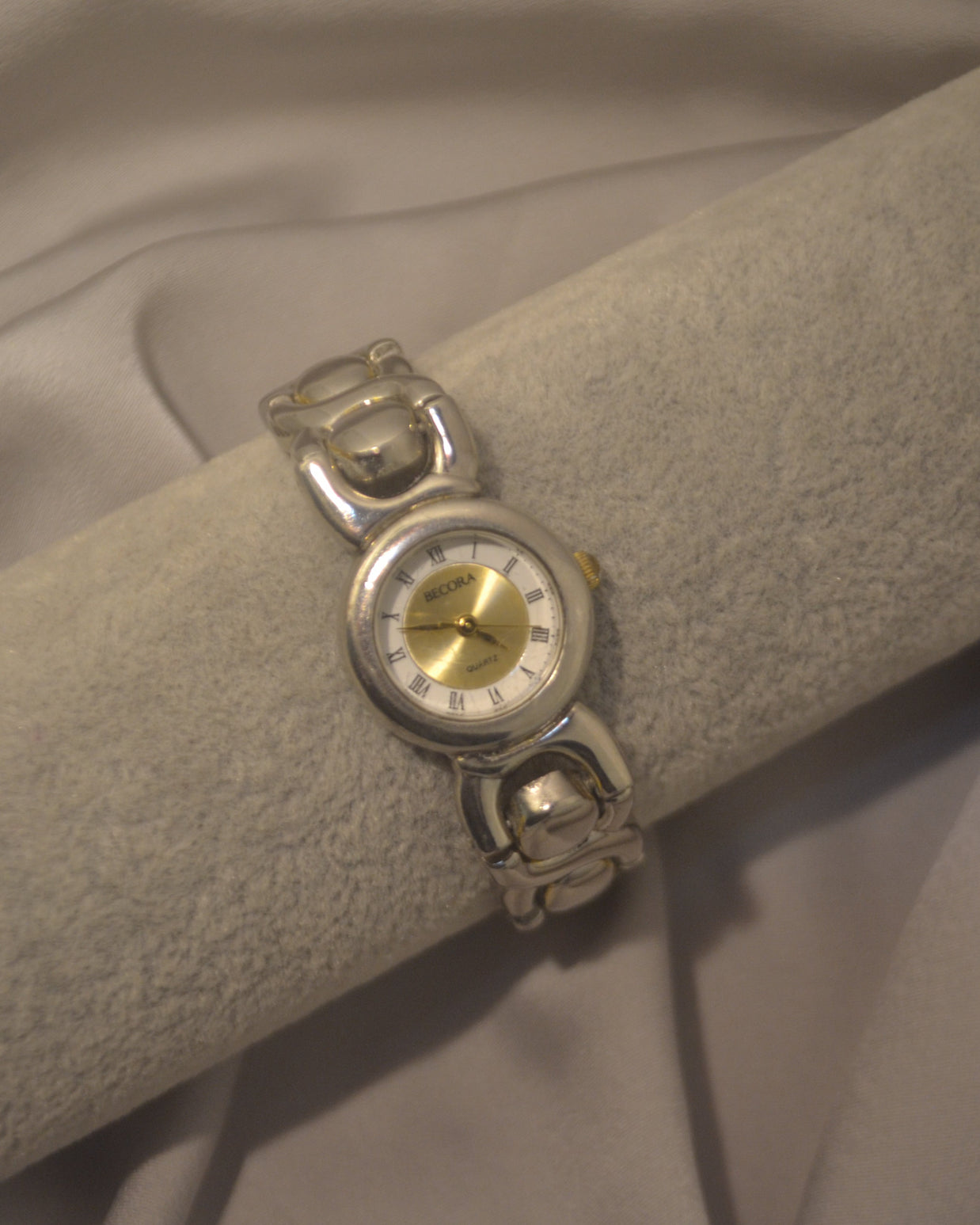 Silver Round Classic Chunky Watch