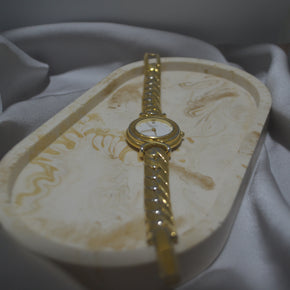 Round Gold Classic Watch