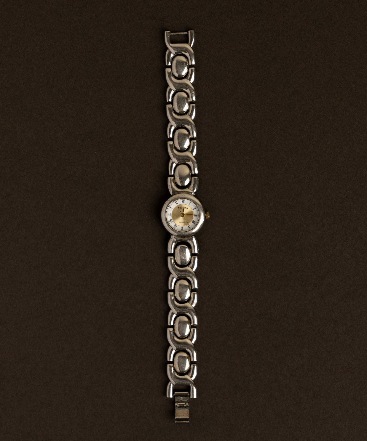 Silver Round Classic Chunky Watch