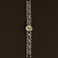 Silver Round Classic Chunky Watch