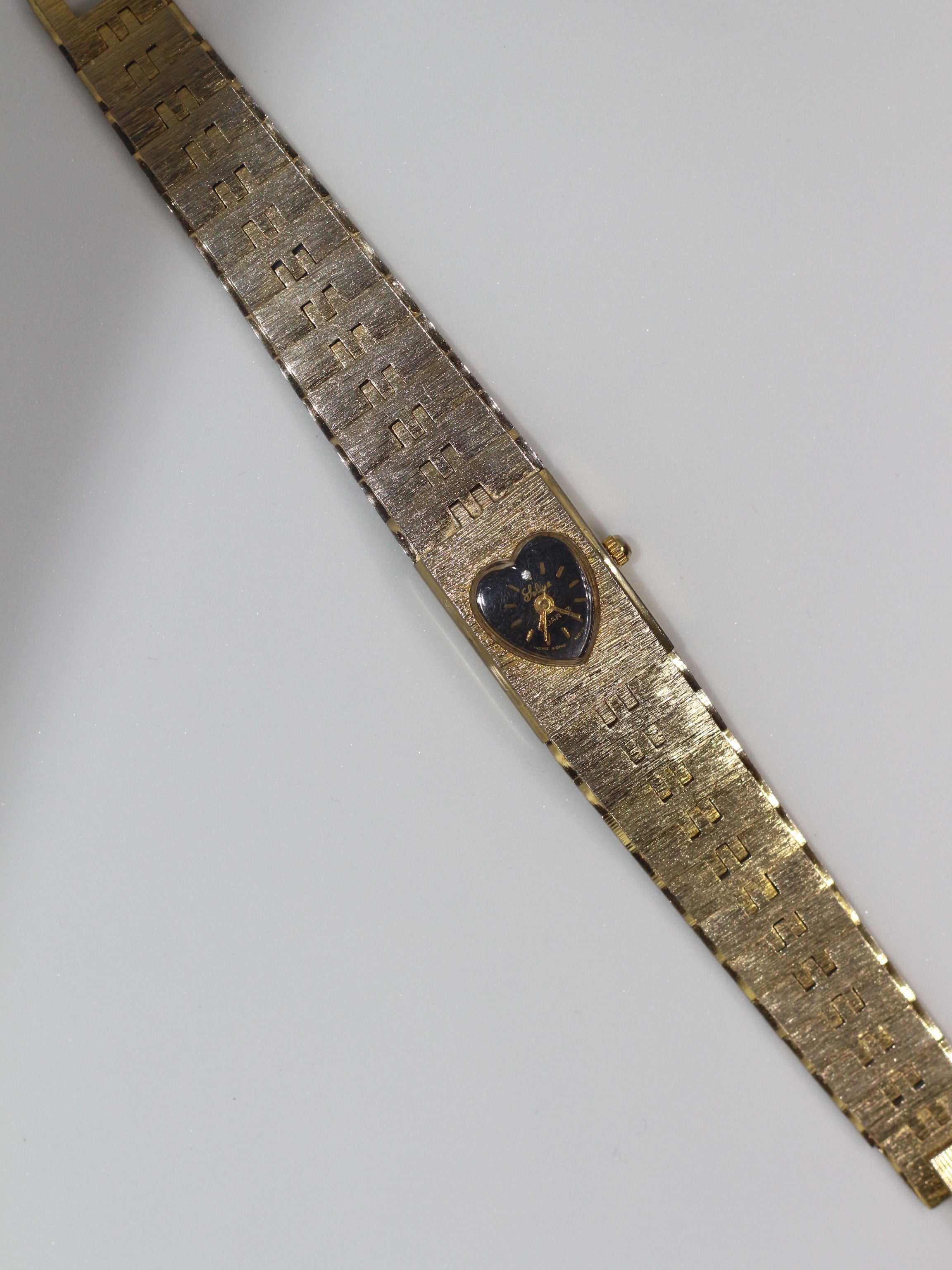 Stunning Gold Heart Bracelet Watch
