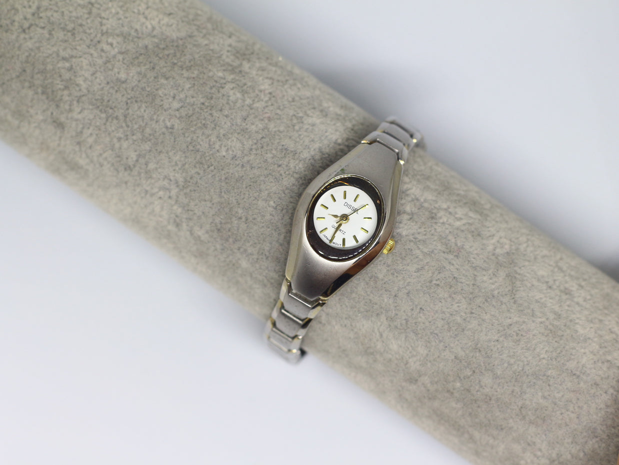 Y2K-style Silver & Gold-Tone Piece