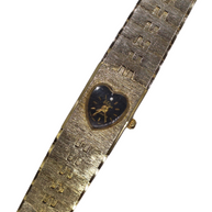 Stunning Gold Heart Bracelet Watch