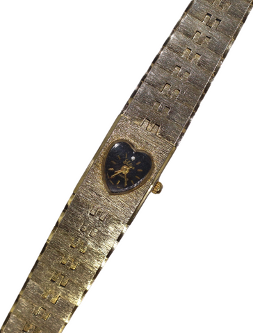 Stunning Gold Heart Bracelet Watch