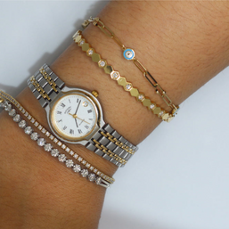 Rotary Gold & Silver Mixed Metals with Round Dial